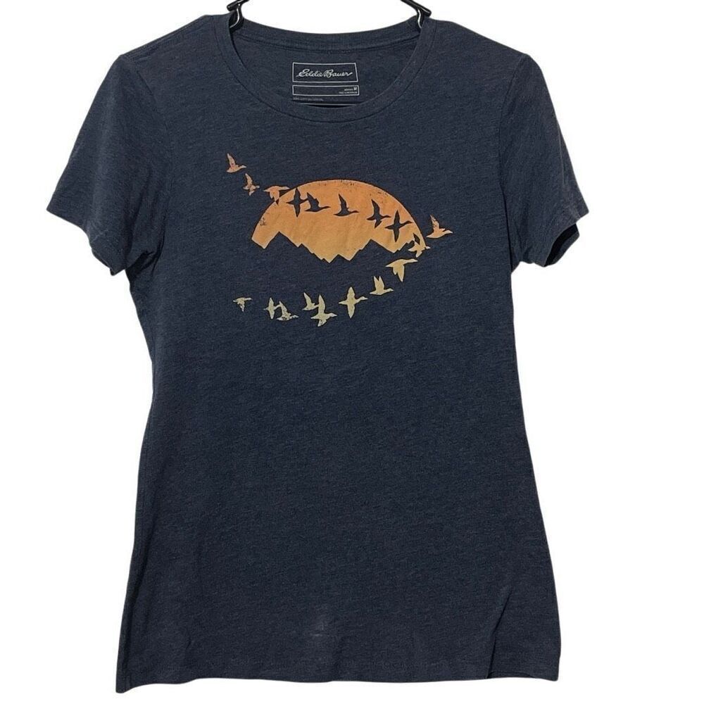 Eddie Bauer Geese in Flight Tee Size M